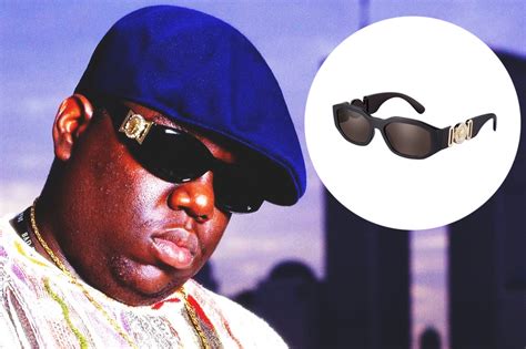 notorious big sunglasses versace|biggie smalls without glasses.